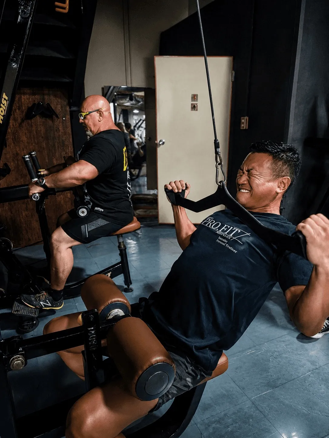 Two members training side by side at Iron Shogun